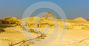 Tombs and pyramids at Saqqara