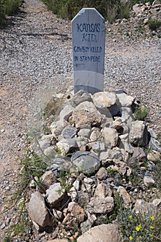 Tombstone, Arizona, USA, April 6, 2015, Boot Hill Cemetery, old western town home of Doc Holliday and Wyatt Earp and Gunfight at