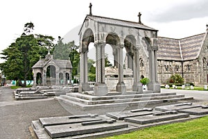 Tombstones in Glasnevin Cemetery, Ireland photo