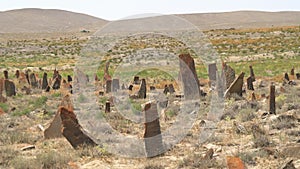 Tombstones And Obelisks in The Prehistoric Cemetery