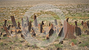 Tombstones And Obelisks in The Prehistoric Cemetery