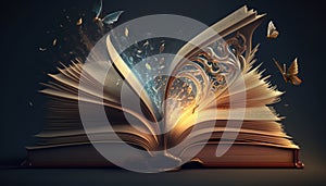 Tome of knowledge illustration