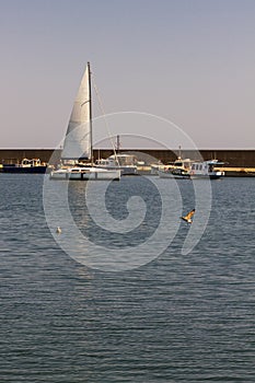 Tomis harbor in Constanta Romania