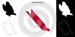 Tomisato outline map