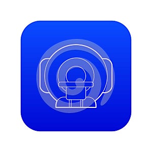 Tomograph icon blue vector