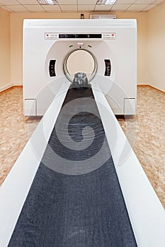 Tomography cancer treatment machine in hospital