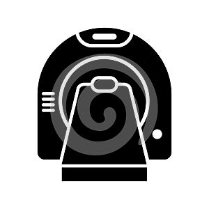 Tomography vector icon. Medical scanner illustration symbol. radiology sign. tomograph logo.