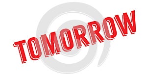 Tomorrow rubber stamp photo