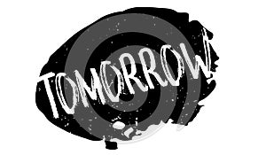 Tomorrow rubber stamp photo