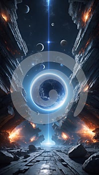 Tomorrow's Data Frontier Explored: DataEclipse Odyssey. AI generate