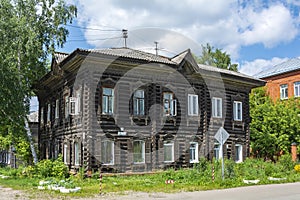 Tomsk, an old apartment building on Maxim Gorky Street