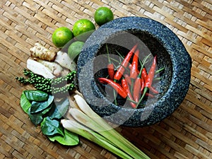 TOMYUM, Thai food seasoning ingredients.
