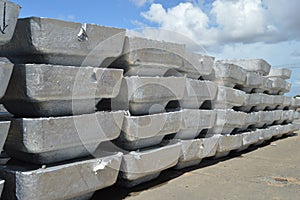 Ton of primary aluminum ingots