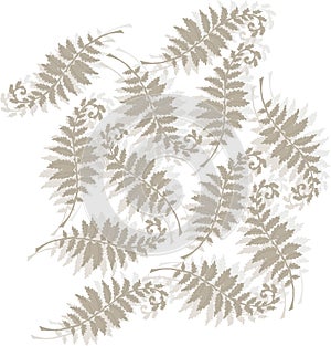 Tonal fern design