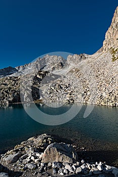 Tonale, Italian Alps, dramatic mountain landscape. photo