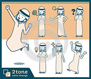 2tone type Arab men_set 01