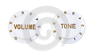 Tone and volume control buttons