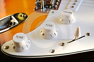 Tone and volume knobs