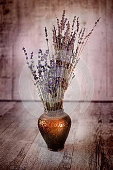 Toned photography of a bunch of lavender