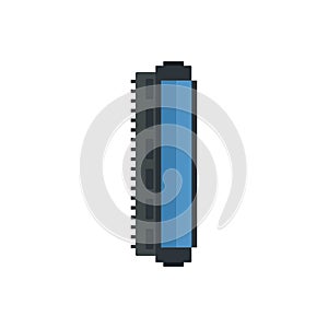 Toner cartridge icon flat isolated vector