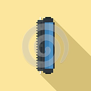 Toner cartridge icon, flat style