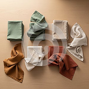 Tones complement the light wood background creating a harmonious and