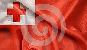 Tonga Flag. The National Flag of Tonga