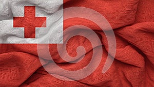 Tonga Flag. The National Flag of Tonga