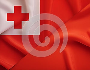 Tonga Flag. The National Flag of Tonga