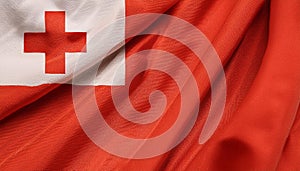 Tonga Flag. The National Flag of Tonga