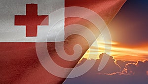 Tonga Flag. The National Flag of Tonga