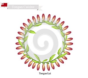 Tongan Lei or Tonga Garland Made From Heilala Flowers