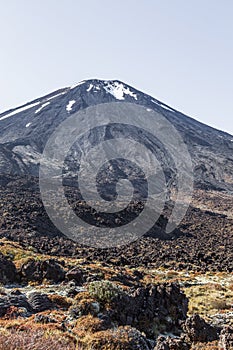 Tongariro alpine track. Valley of Three Volcanoes. North Island. New Zealand