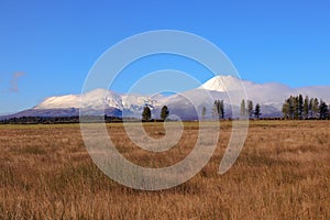 Tongariro National Park autumn landscape