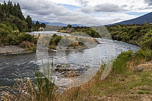 Tongariro river at Turangi in New Zealand.