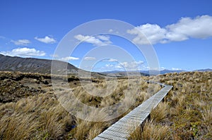 Tongariro trail in New Zealand.