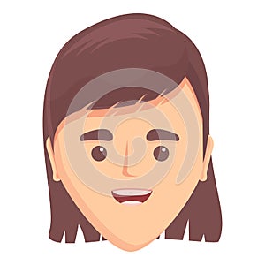 Tongue articulation icon cartoon vector. Mouth speech