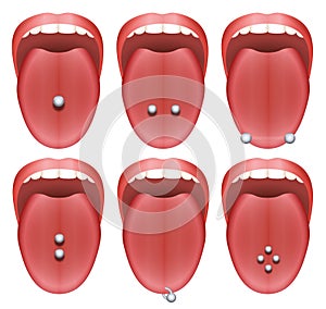 Tongue Piercing Examples photo