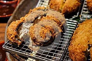 Tonkatsu, Japanese deep fried pork cutlet, crunchy and delici