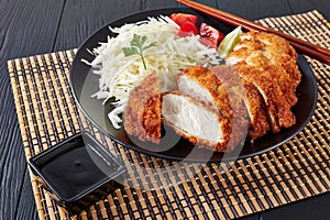 Tonkatsu - panko breaded deep fried pork cutlet
