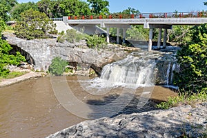 Tonkawa Park waterfall in Crawford Texas