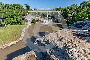 Tonkawa Park waterfall in Crawford Texas photo