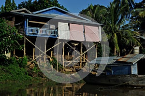 On the tonle sap in cambodia