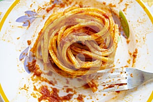 Tonnarelli with tomato sauce