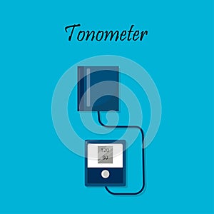 Tonometer. Arterial blood pressure measuring