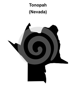 Tonopah outline map