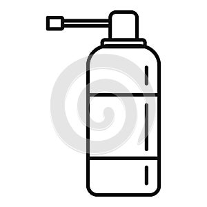 Tonsillitis spray icon outline vector. Tonsil mouth