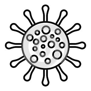 Tonsillitis virus icon outline vector. Throat tonsil