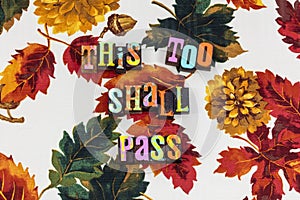 Too shall pass pessimist optimist