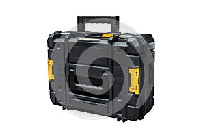 Tool box or tool chest for protect equipment and accessories, workbox watertight or Plastic box isolated on white